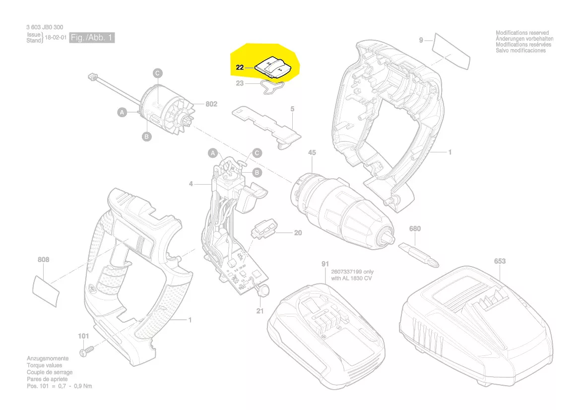 Curseur vitesse réf. 1 600 A00 4WR BOSCH